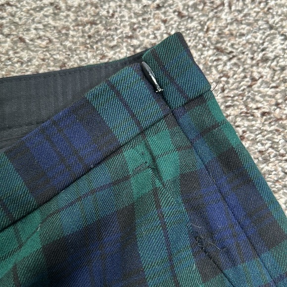J crew green and blue wool plaid pants size 10 - Picture 7 of 10